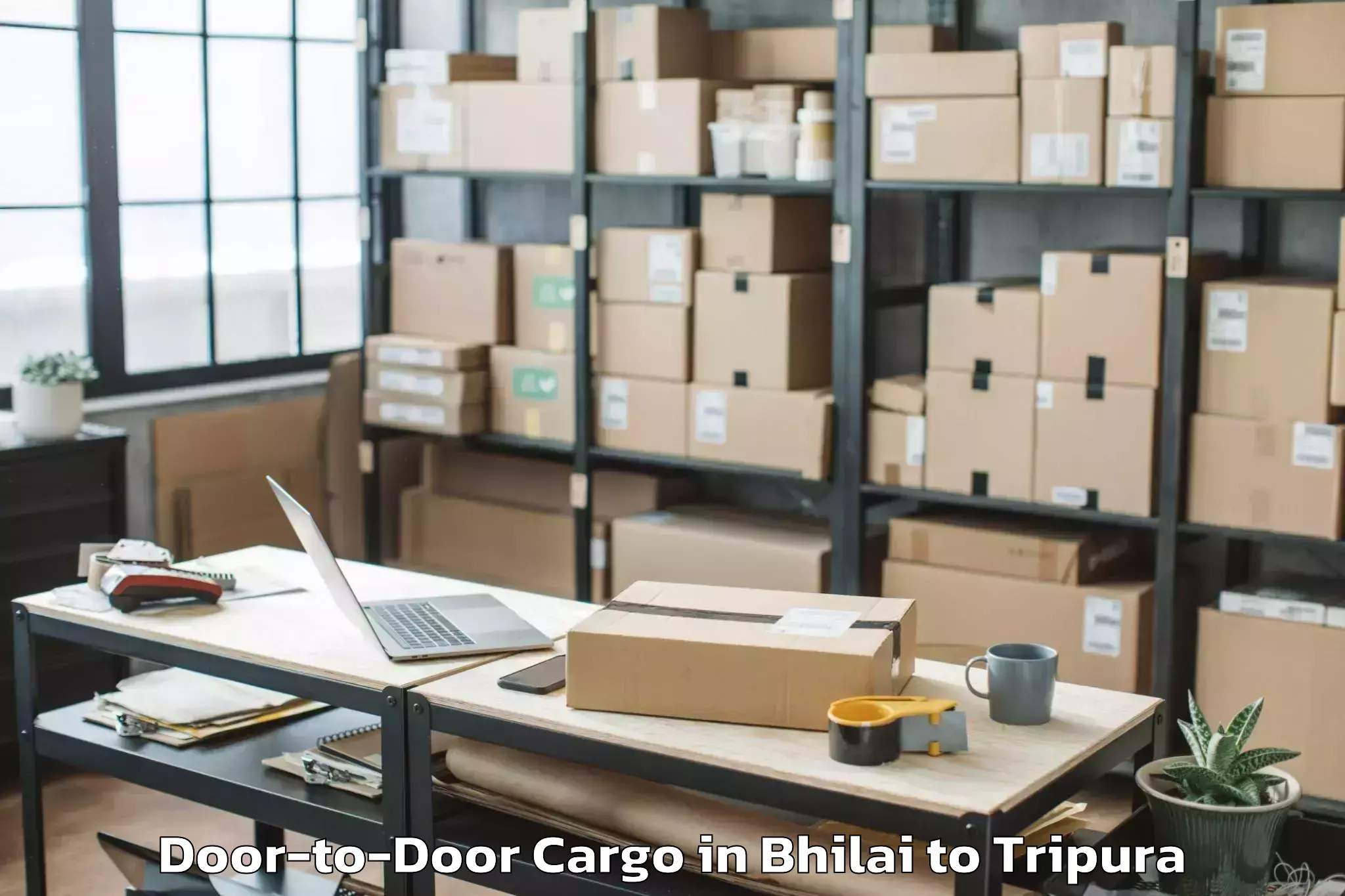 Trusted Bhilai to Kamalpur Airport Ixq Door To Door Cargo